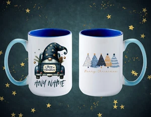 PERSONALIZED CHRISTMAS Gnome 15oz Coffee Mug - Picture 1 of 1