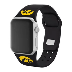 Iowa Hawkeyes Single Logo HD Watch Band Compatible with Apple Watch - Picture 1 of 2
