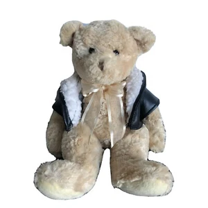 Douglas The Cuddle Toy Teddy Bear In Leather Jacket 30cm - Bild 1 von 7