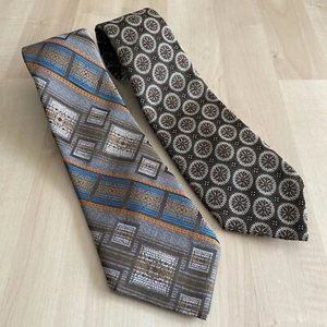 Unbranded Vintage Men’s Ties Brown Neckties All Dacron - Picture 1 of 3