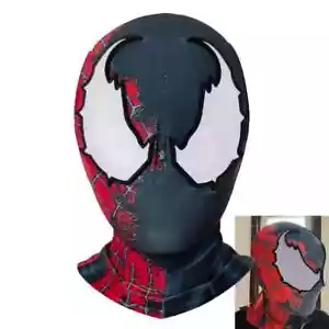 Máscara Veneno Spiderman Juegos con disfraces Superhéroe Peter Parker Casco Fiesta Disfraces Accesorios - Imagen 1 de 4