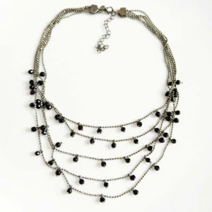 New 18" Premier Designs Bib Layered Necklace Chic Women Vacation Travel Jewelry - Picture 1 of 4