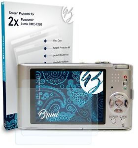 Bruni 2x Folie für Panasonic Lumix DMC-FX60 Schutzfolie Displayschutzfolie