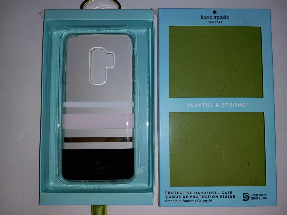 全新! Kate Spade New York 保护硬壳保护壳 适用于三星 Galaxy S9+ — 第 1/2 张图片