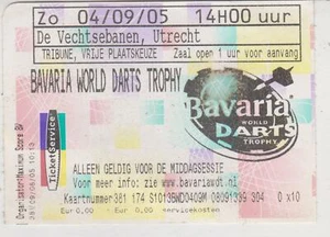 Sammler Used Ticket / Entrada Bavaria World Darts Trophy 2005 The Netherlands - Imagen 1 de 1