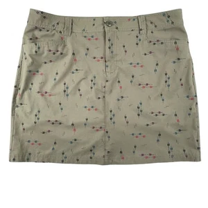 Falda corta Eddie Bauer para mujer 12 verde oliva con pantalones cortos tenis playa resort - Imagen 1 de 11