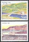 Iceland 1992 Bridges/Transport/Roads/Engineering/Architecture 2v set (n20276)