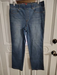 Spanx Straight Leg Jeans Womens XL Vintage Indigo Pull On Stretch - Picture 1 of 7