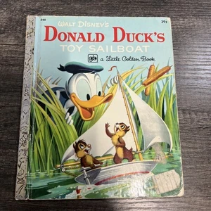 Walt Disney’s Donald Duck's Toy Sailboat︱102-51︱Golden Book︱1972︱Vintage - Picture 1 of 13