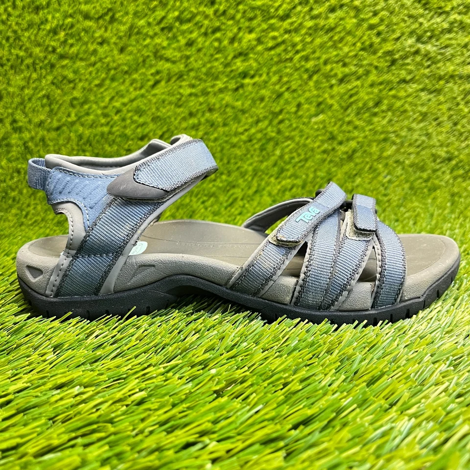 Sandalias con tiras Teva Tirra para mujer talla 5 azul gris playa caminar al aire libre senderismo Foto 1 de 4