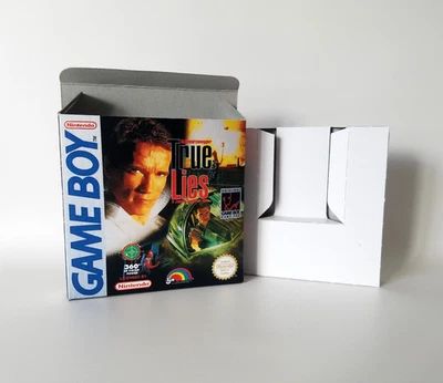 True Lies UKV PAL EUR Nintendo Game Boy Handmade Replacement Empty Box & Tray - Image 1 of 4