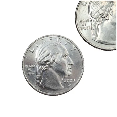 RARE! 2023 New Error, D Jovita Idar Quarter  “In Cod We Trust”  - Image 1 of 4