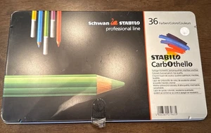 NIOB Stabilo CarbOthello Künstler Pastell Kreide Farbstifte 36 Farben Metalldose - Bild 1 von 7