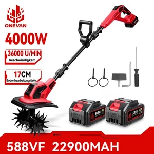 Akku Gartenhacke Bodenhacke für Makita 18V Akku Motorhacke Bodenfräse Kultivator - Bild 1 von 16