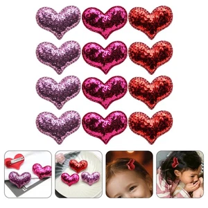 12 pcs Small Hair Clips Heart Shape Hair Clips Cute Hair Clips Girl Hair Clips - Picture 1 of 12