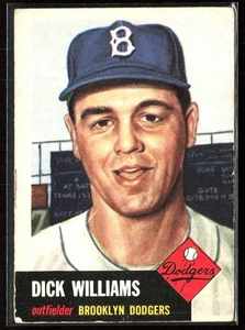 Dick Williams 1953 Topps A #125 Brooklyn Dodgers - Bild 1 von 3