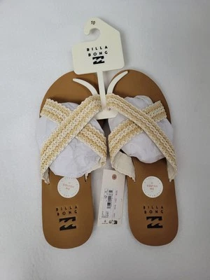 Sandalias Billabong para mujer AKELA banda cruzada tejidas punta redonda talla 10 nuevas con etiquetas Foto 1 de 4