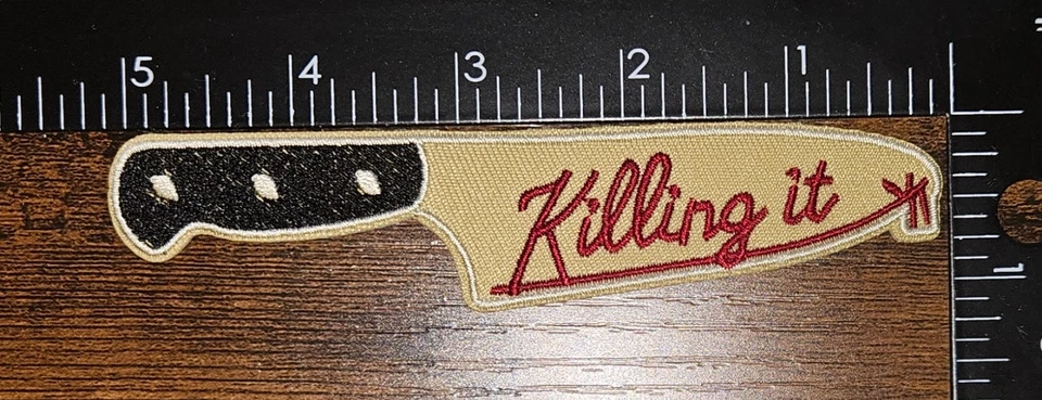 Killing It Knife Symbolic Iron On Patch - Image 1 of 1