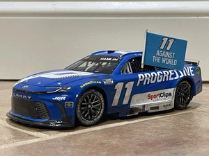 2025 Denny Hamlin Martinsville Win 11 Against The World Flag Display 1:24 NO CAR - Picture 1 of 4