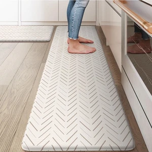 Alfombrilla de cocina antifatiga para piso, juegos de 2 alfombras de cocina boho, piso de cocina... - Imagen 1 de 9