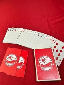 VTG Collectible San Fransisco Lake Tahoe 1987 Millionaire Club Red Playing Cards - Picture 1 of 7