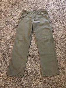 Wranglers Workwear Carpenter Utility Pants Men’s 34X34 Green Regular Has Stains - Picture 1 of 16