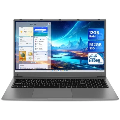 SGIN Multimedia Notebook 17.3" - Intel N5095A - 12GB RAM - 512GB SSD - Win11 - Bild 1 von 4