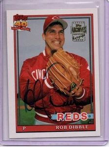 Rob Dibble Reds 2003 Topps All Time Fan Favorites Auto Autograph #FFA-RD - Picture 1 of 2