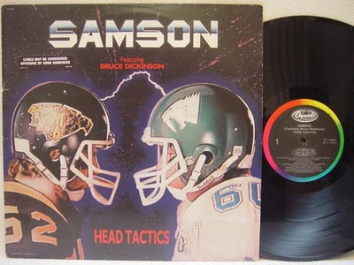 SAMSON - Head Tactics LP (US Press on CAPITOL, w/Bruce Dickinson, pre-Maiden) - Image 1 of 2