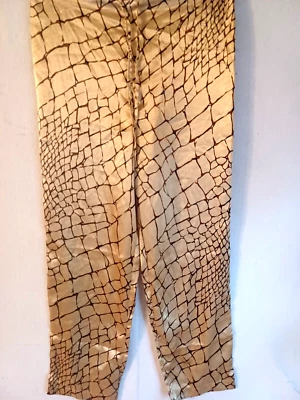 Victoria Secret Satin pajama pants sleep sz S women's pj gold vintage - Image 1 of 4