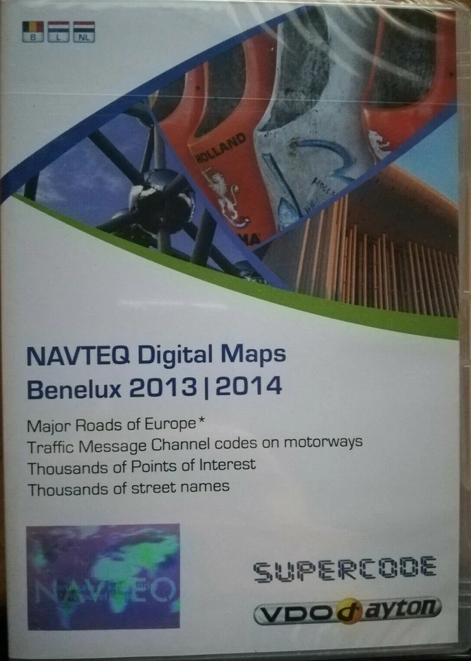 NAVTEQ VDO DAYTON SUPERCODE C-IQ  BENELUX + MAJOR ROADS EUROPE 2013/2014 NEW - Bild 1 von 2