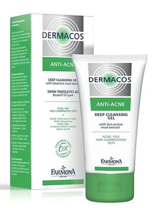 Farmona DERMACOS Anti Acne Deep Cleansing Face Washing Gel Bioactive Mud 150ml - Picture 1 of 1