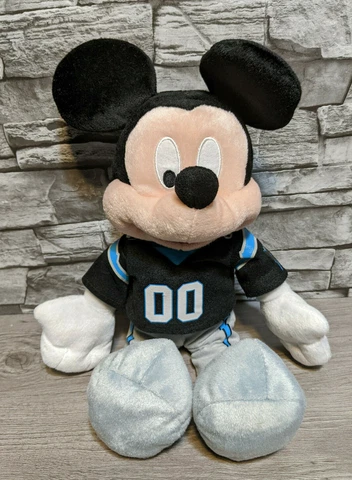 Disney NFL Carolina Panthers Mickey Mouse Stuffed Plush 17” Football Toy Figure Cover