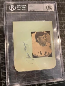 VERY EARLY WILLIE MAYS NEW YORK GIANTS SIGNED 4.5X5.5 ALBUM PAGE AUTO BECKETT - Picture 1 of 1