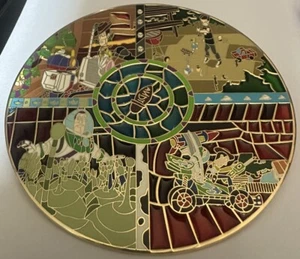 Disney Fantasy Pin Toy Story Buzz Woody Sid Alien Jumbo Stained Glass 4” LE 60 - Picture 1 of 4