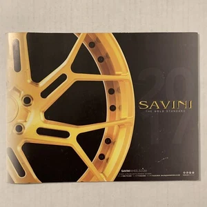 Savini Wheels 2017 Catalog Black Forza Custom Rims Super Concave Gold Standard - Picture 1 of 9