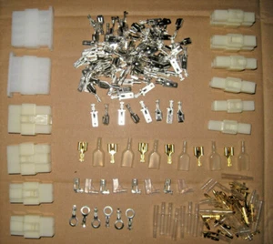 ELEKTRISCHER KABELBAUM REPARATURSATZ STECKER 6,3 MM FITTINGS PASST KAWASAKI  - Bild 1 von 12