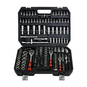 171Pcs Tool Set Socket and Ratchet Wrench Toolbox Home Car Repair Tool Set - Picture 1 of 10