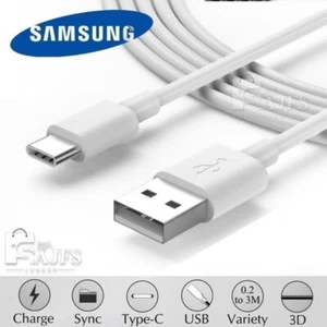 Genuine Samsung Type C USB Fast Charging Data Sync Cable Lead - Picture 1 of 9