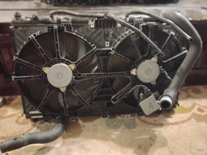 2015 Infiniti Q50 Used OEM Radiator and Cooling Fan Motor Assembly - Picture 1 of 2