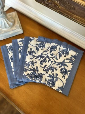 Couleur Nature Granada Napkins Cornflower Blue 19”x19” Set Of 6 NWOT OB - Image 1 of 3