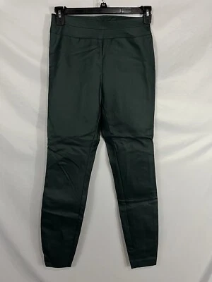 NY&C NWT Womens Size S Green Mid-Rise Faux Leather Skinny Pull-On Pants - Image 1 of 4