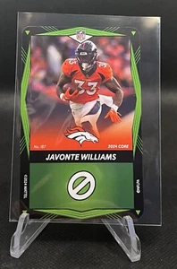 2024 Uno Elite Javonte Williams #187 Green Base Broncos - Picture 1 of 2