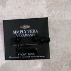 Simply Vera black rose front back earrings