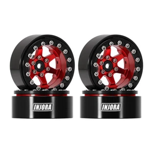 INJORA -5.25mm Offset 1.3" Aluminium Beadlock Wheels for 1/24 1/18 RC Crawler - Picture 1 of 33
