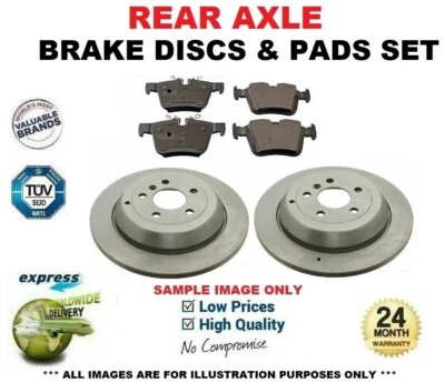 REAR AXLE BRAKE DISCS + PADS SET for BMW X5 (E70) 3.0 d 2007-2008 - Image 1 of 4
