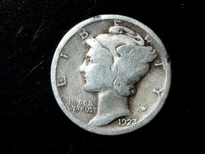1923 MERCURY DIME #14 - Picture 1 of 2