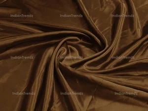 Heavy Satin Fabric 44" Wide Bridal Pillow Decor Material Sewing Craft Plain Robe - Picture 1 of 39