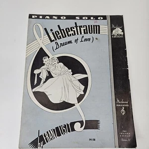 Liebestraum Klavier Solo von Franz Liszt - Vintage 1936 Noten - Bild 1 von 9