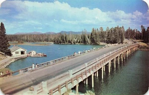 Puente de pesca, sobre el río Yellowstone, Wyoming PC de colección - Imagen 1 de 2